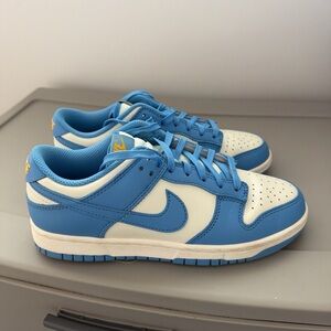 Nike Sky Blue and White Low-Top Sneakers